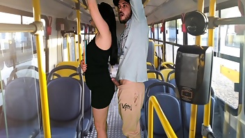 Student 18+ Gets Fucked On The Bus!